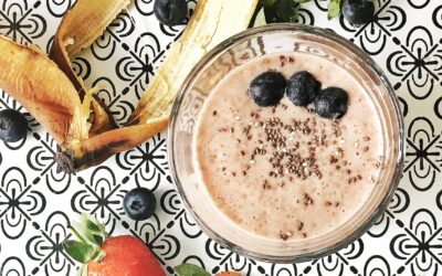 Borůvkovo banánové smoothie