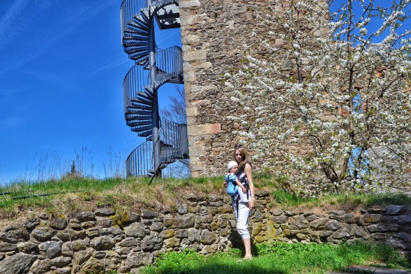 cestování s miminkem v nosítku